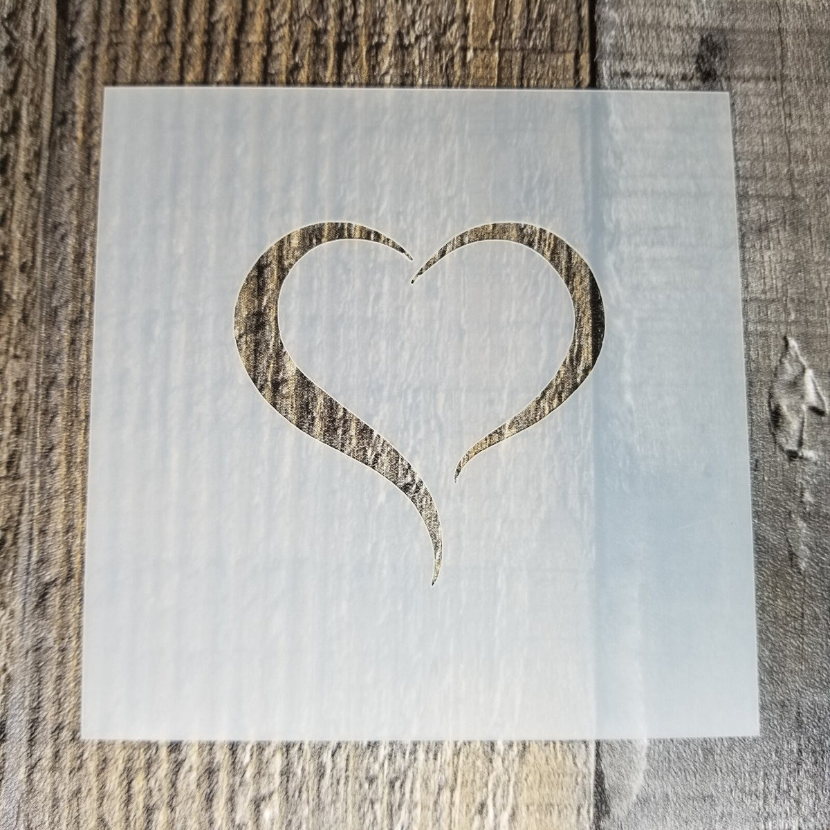 Love Heart Stencil, Reusable Mylar Craft Stencil For Painting, 011