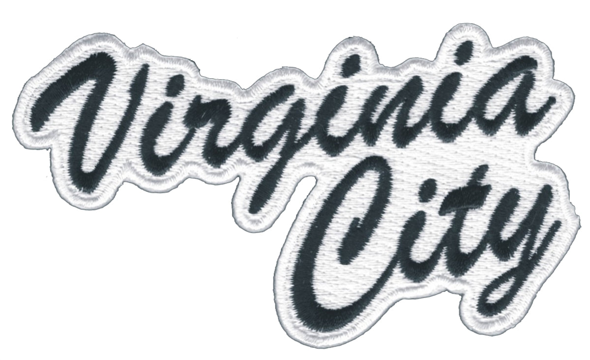 Virginia City script souvenir embroidered patch