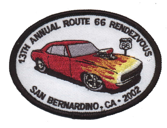 13TH ANNUAL ROUTE 66 RENDEZVOUS - SAN BERNARDINO  souvenir patch.