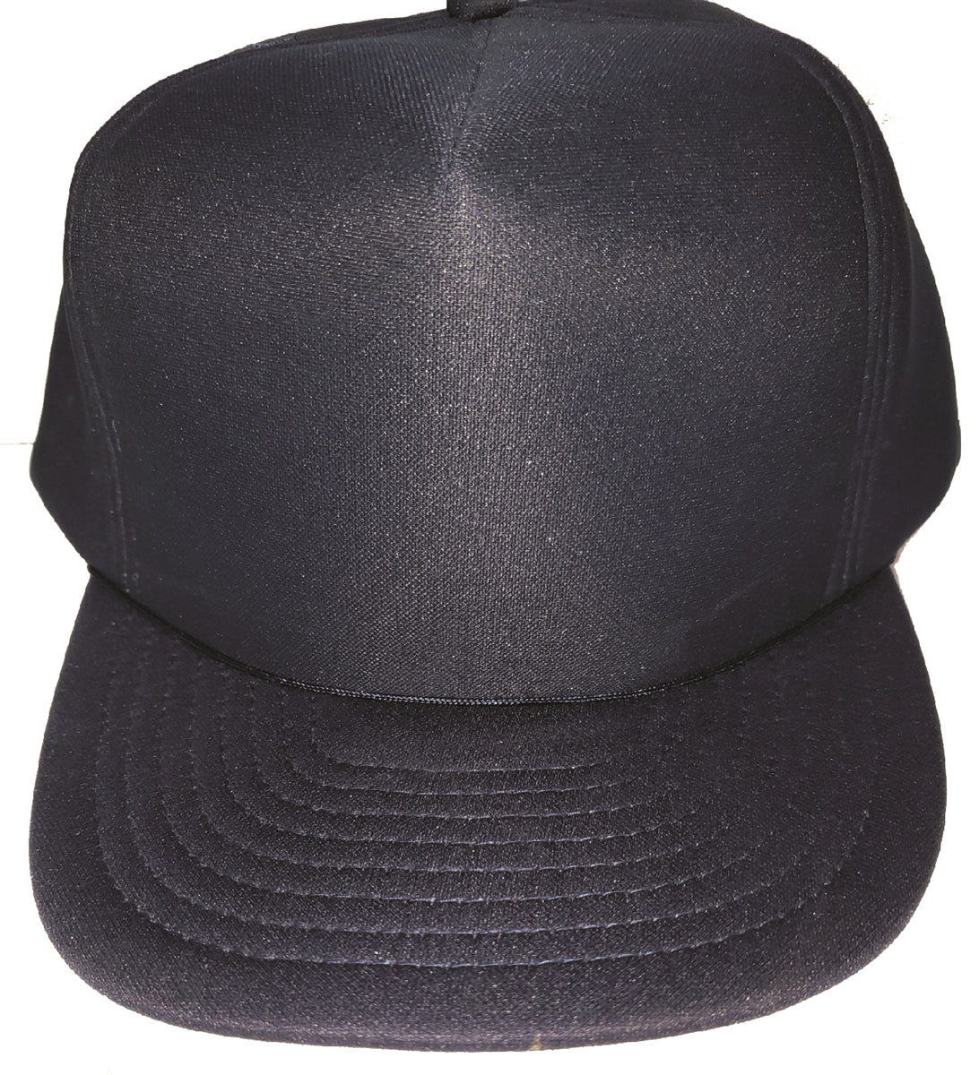 Foam lined baseball cap. Plastic one size fits most adjust.  Black, Navy Blue, & Royal Blue. - 0110