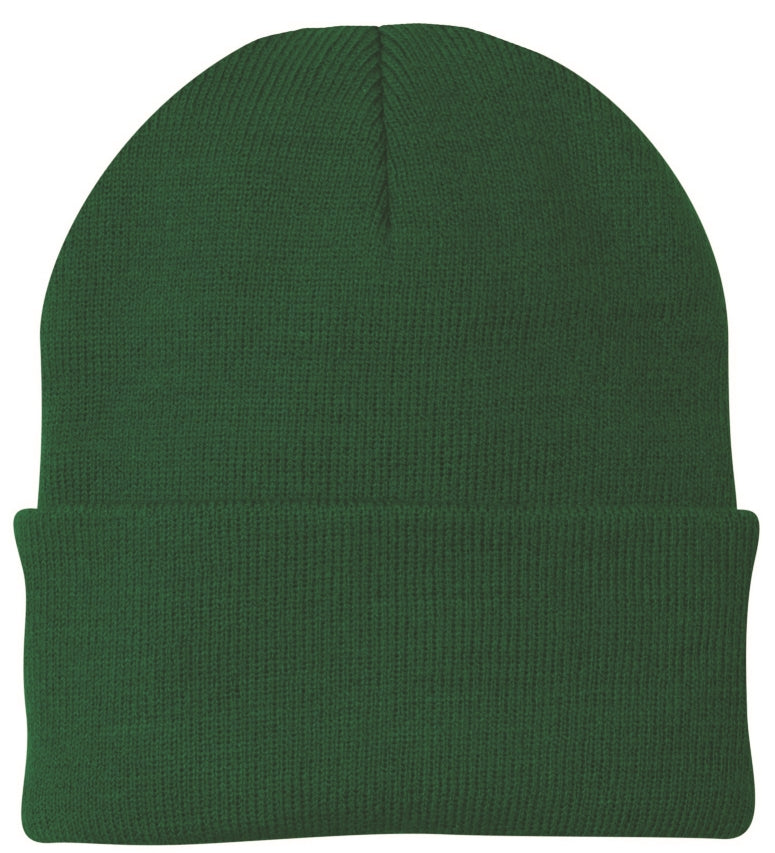 beanie: knit, cuffed, acrylic.