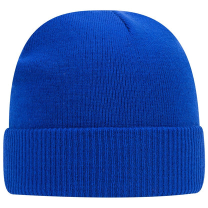 beanie: knit, cuffed, acrylic.