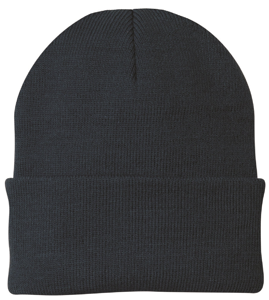 beanie: knit, cuffed, acrylic.