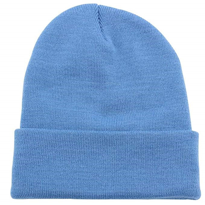 beanie: knit, cuffed, acrylic.