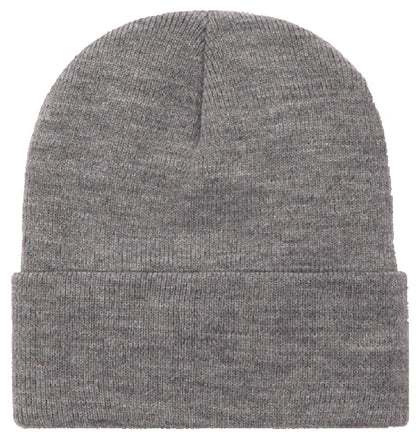 beanie: knit, cuffed, acrylic.