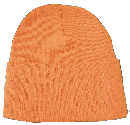 beanie: knit, cuffed, acrylic.