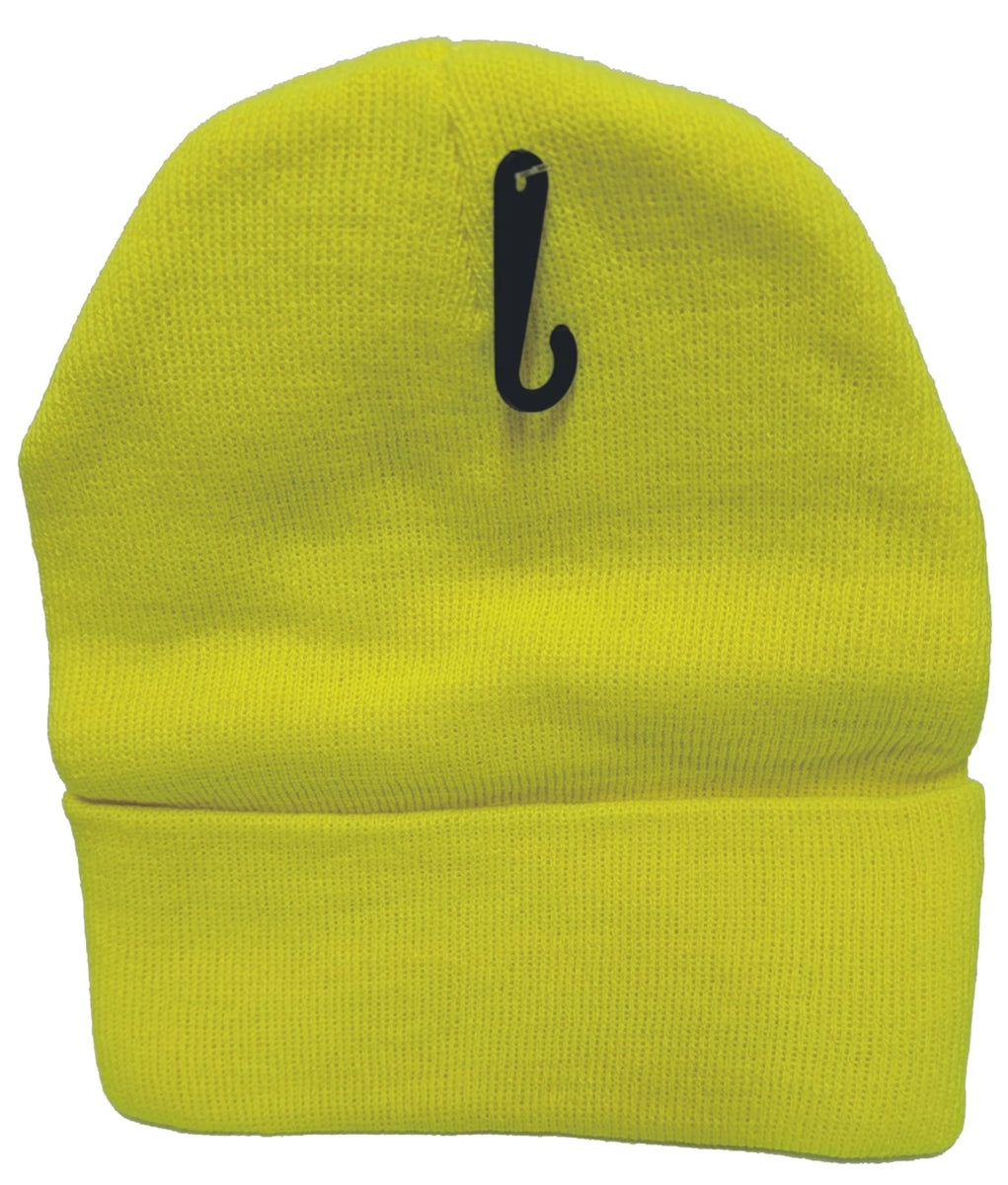 beanie: knit, cuffed, acrylic.