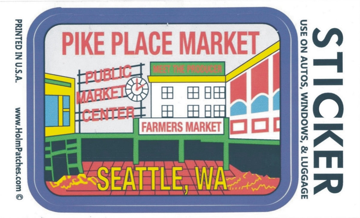 PIKE PLACE MARKET SEATTLE sticker - 0450-3390