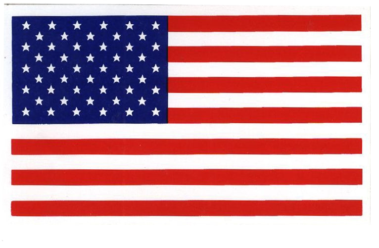 US flag sticker