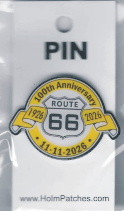 ROUTE 66 100th Anniversary hat pin - 0475-0066-100c