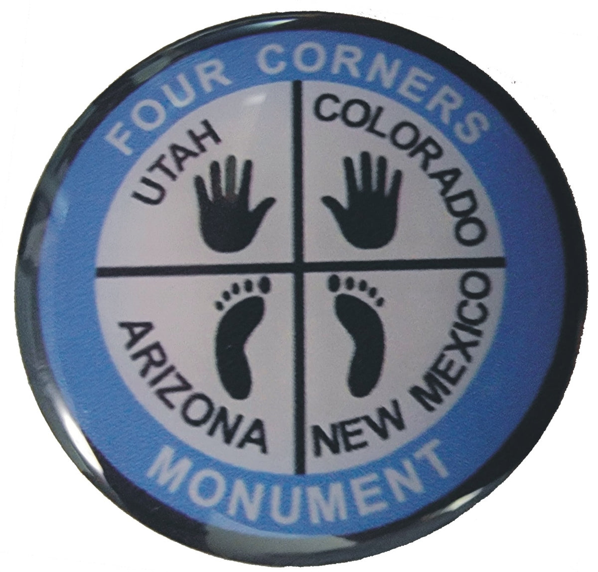 FOUR CORNERS MONUMENT ARIZONA COLORADO ARIZONA NEW MEXICO hat pin