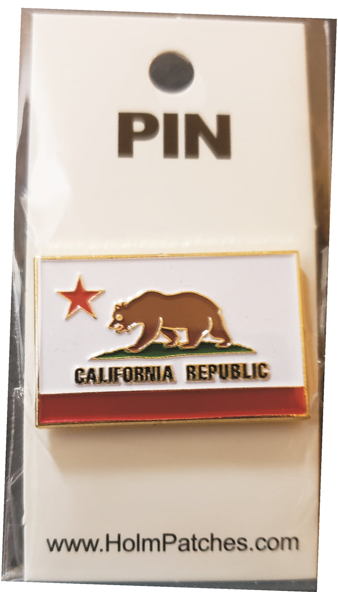 CALIFORNIA REPUBLIC flag pin Carded - 0475-1204c