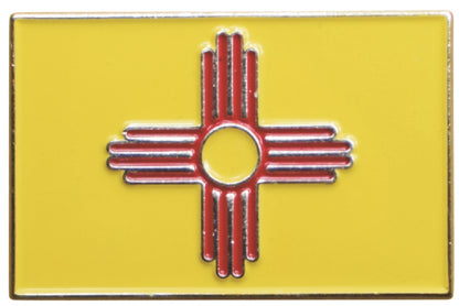 New Mexico state flag soft enamel hat pin