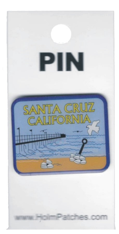 SANTA CRUZ CALIFORNIA pier hat pin