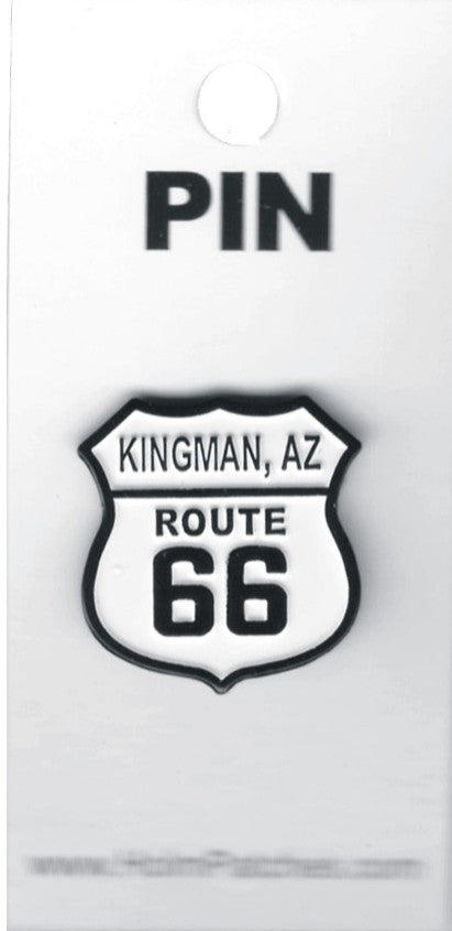 KINGMAN, AZ ROUTE 66 hat pin.