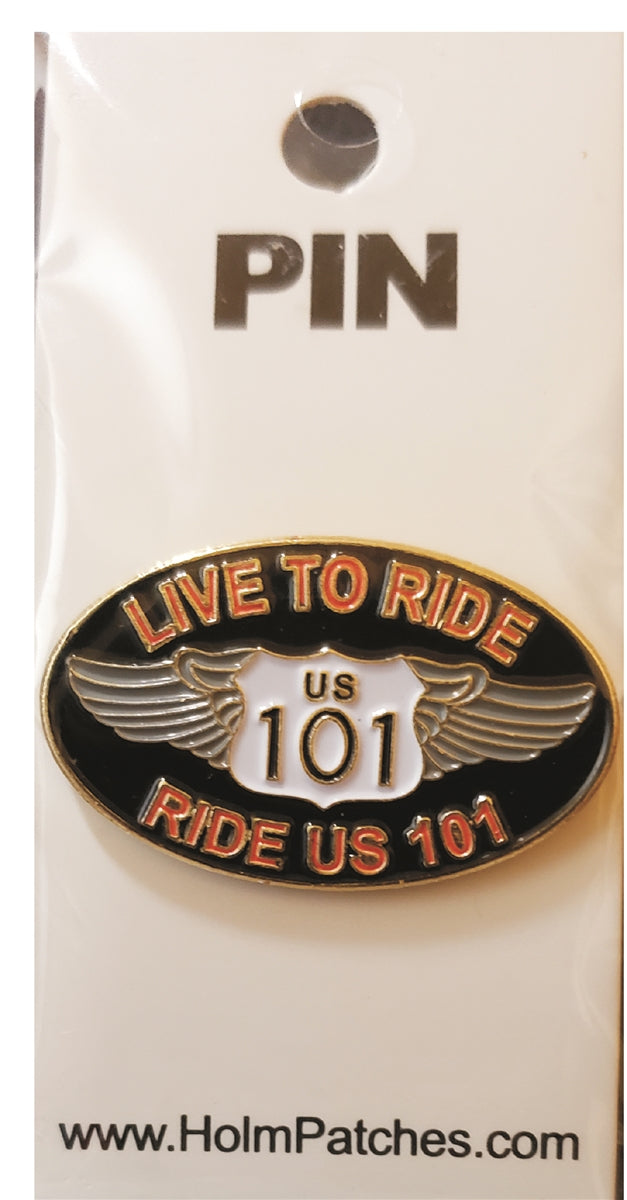 LIVE TO RIDE RIDE US 101 hat pin - 0475-8102