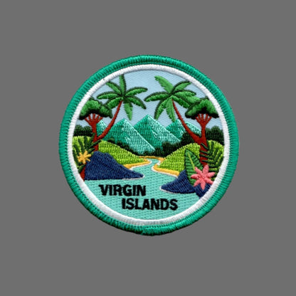 Wholesale Virgin Islands Patch – Travel Gift – Iron On 3 Inch