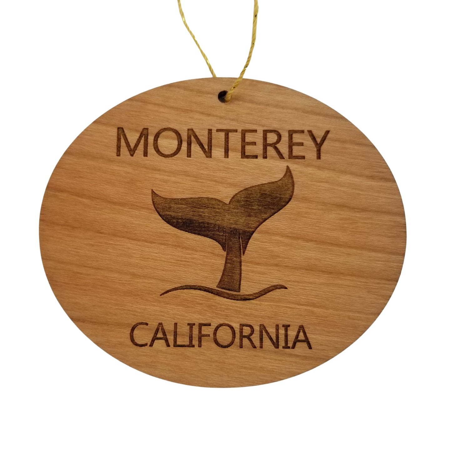 Wholesale Monterey California Ornament - Handmade Wood Souvenir