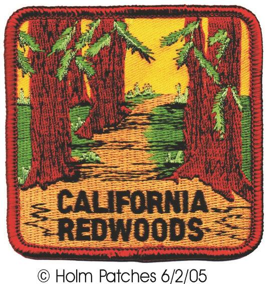 CALIFORNIA REDWOODS souvenir embroidered patch