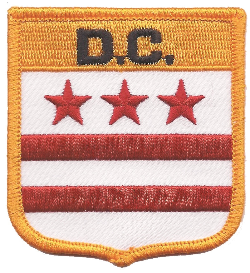 D.C.  (District of Columbia, DC) medium flag shield uniform or souvenir embroidered patch