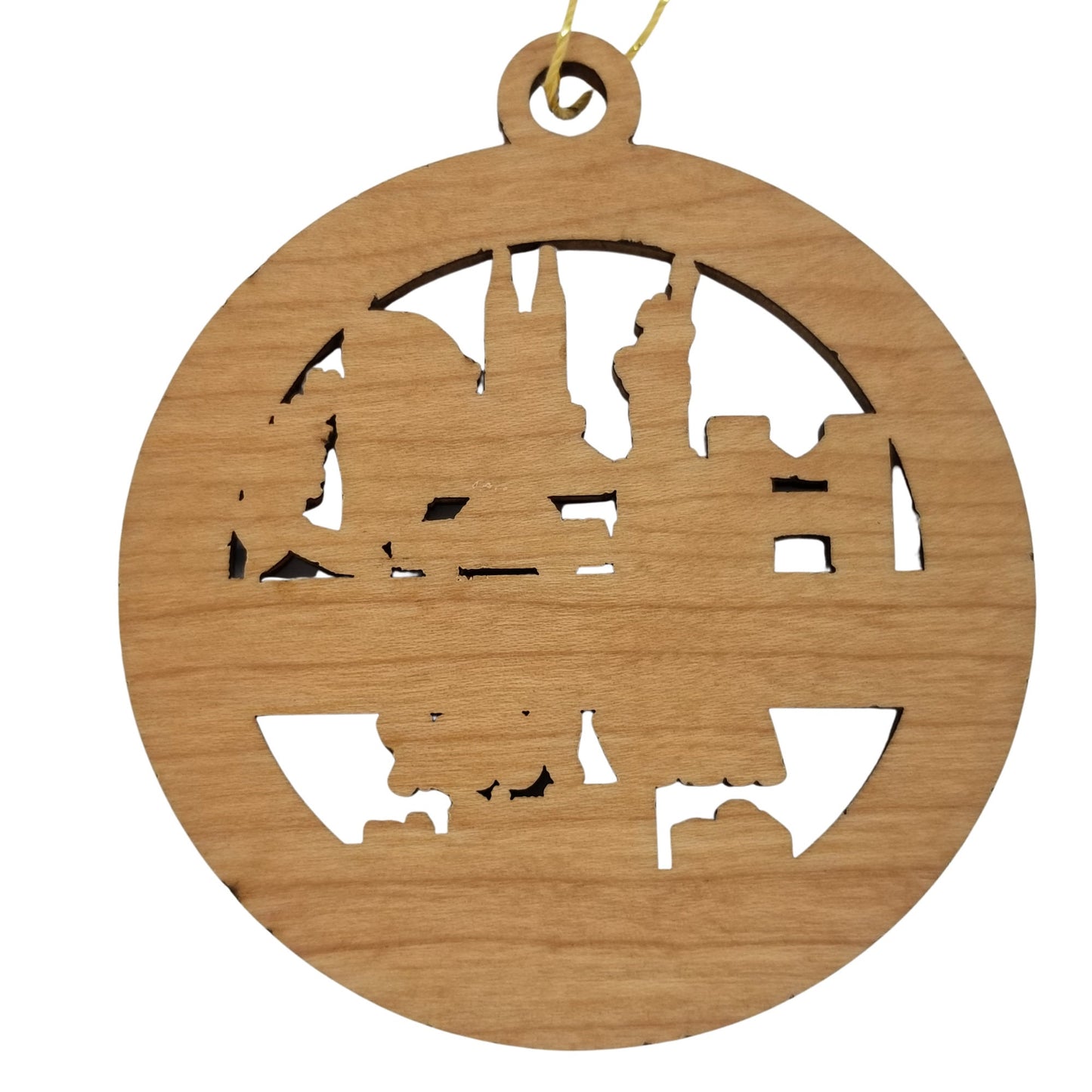 Wholesale New York Wood Ornament - NY Souvenir - Handmade In The USA