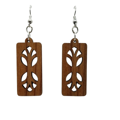 Wholesale Wood Earrings - Cutout Branches or Tree Earrings - Dangle Earrings - CA Souvenir Keepsake