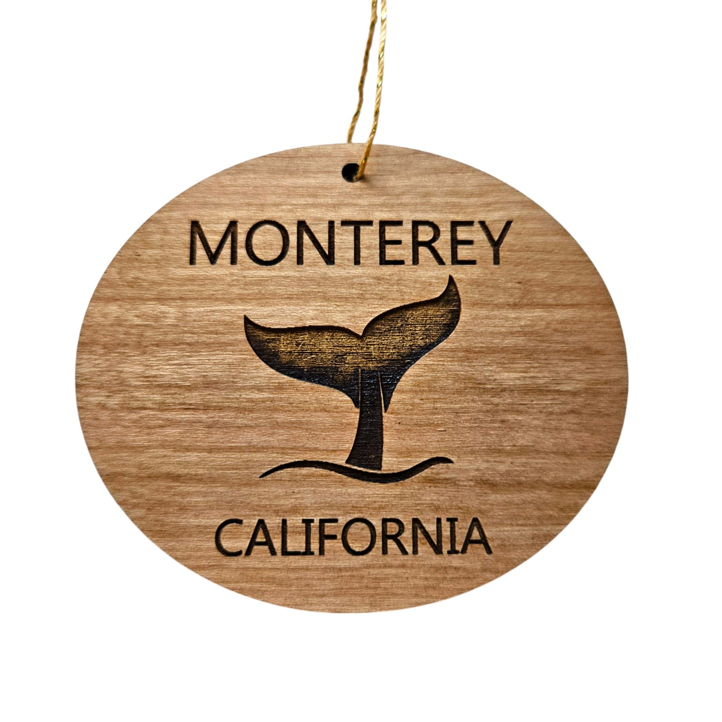 Wholesale Monterey California Ornament - Handmade Wood Souvenir