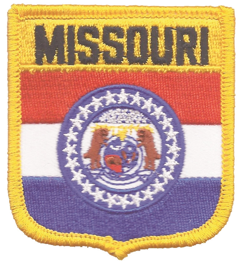 MISSOURI medium flag shield uniform or souvenir embroidered patch