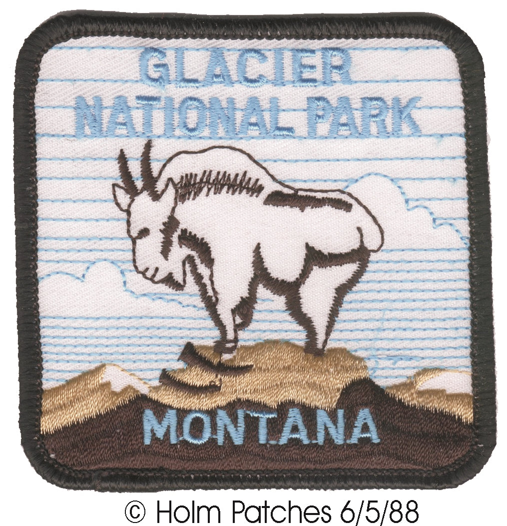 GLACIER NATIONAL PARK MONTANA souvenir embroidered patch