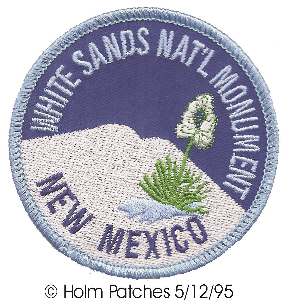 WHITE SANDS NAT'L MONUMENT souvenir embroidered patch