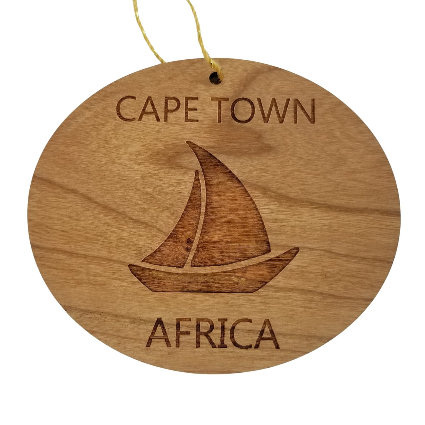 Wholesale Cape Town Africa Ornament - Handmade Wood Souvenir