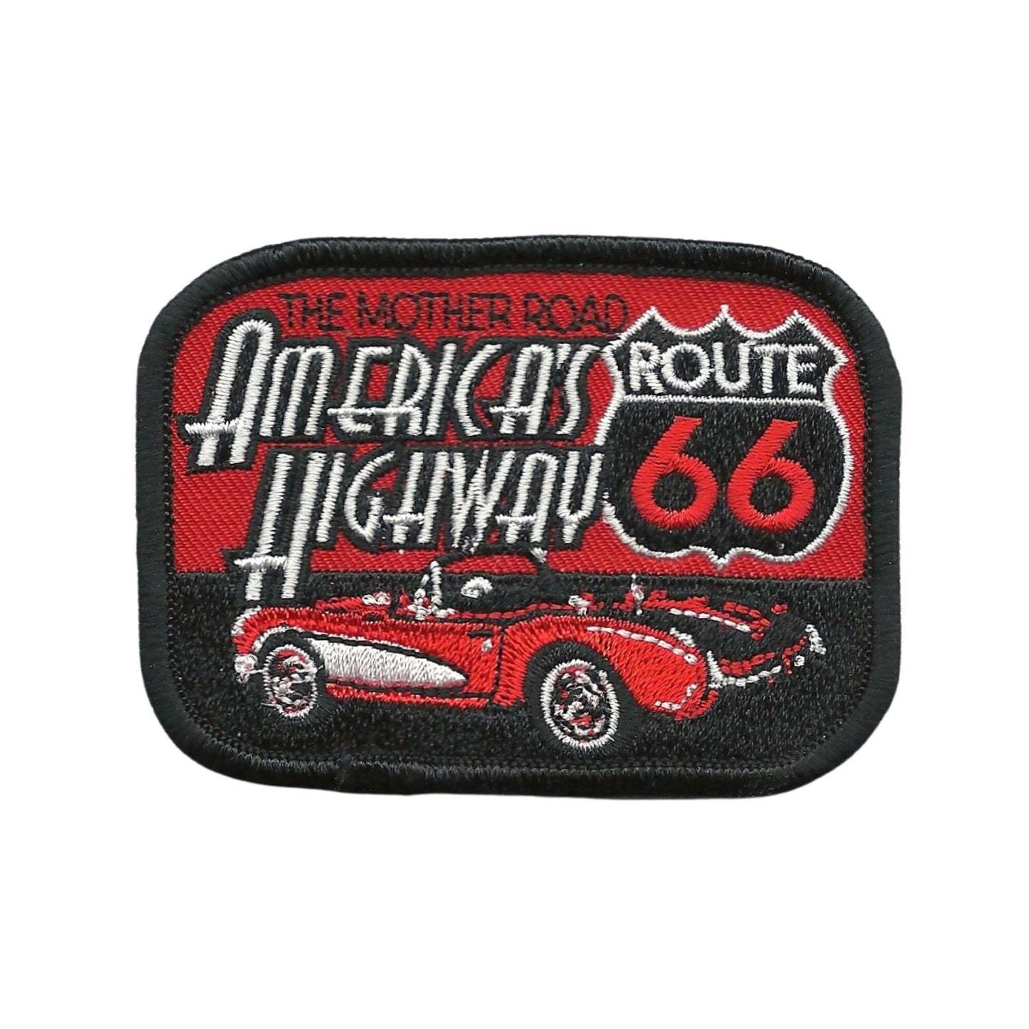 Route 66 Patch – The Mother Road America's Highway - Travel Patch Iron On – Souvenir Patch Travel 3"