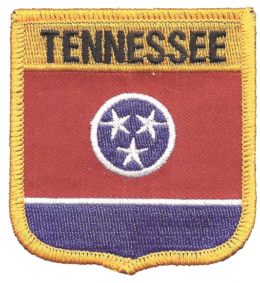 TENNESSEE medium flag shield uniform or souvenir embroidered patch, TN