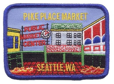 PIKE PLACE MARKET souvenir embroidered patch