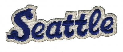 Seattle script souvenir embroidered patch