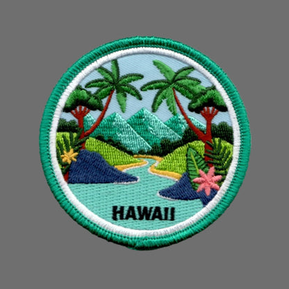 Wholesale Hawaii Patch – HI Travel Gift – Iron On 3 Inch