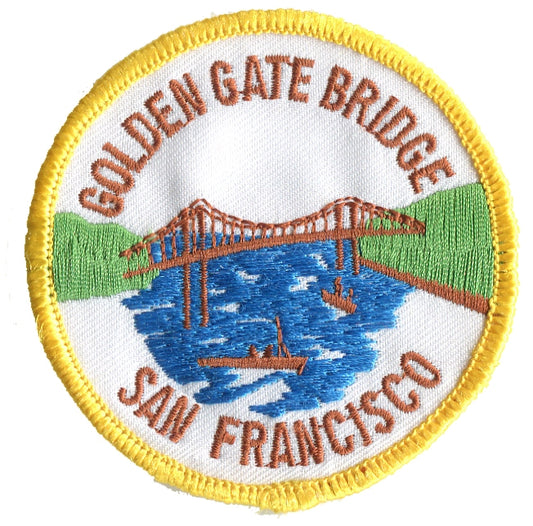 SAN FRANCISCO GOLDEN GATE BRIDGE souvenir embroidered patch