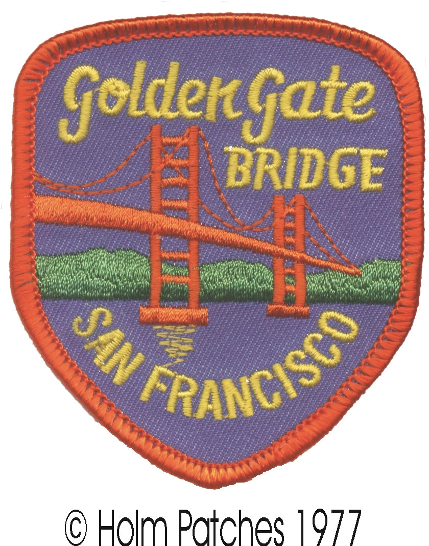 SAN FRANCISCO Golden Gate  BRIDGE souvenir embroidered patch