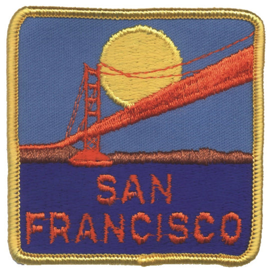 SAN FRANCISCO Golden Gate Bridge souvenir embroidered patch