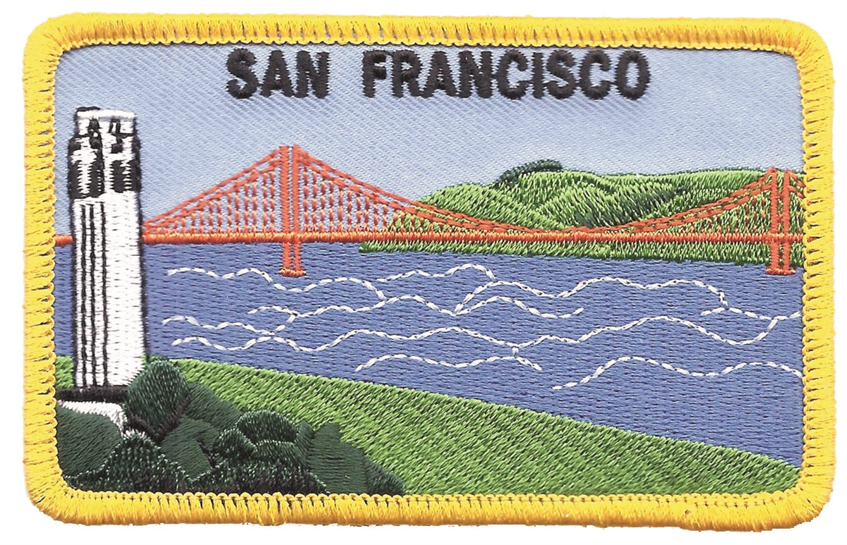 SAN FRANCISCO Coit Tower souvenir embroidered patch