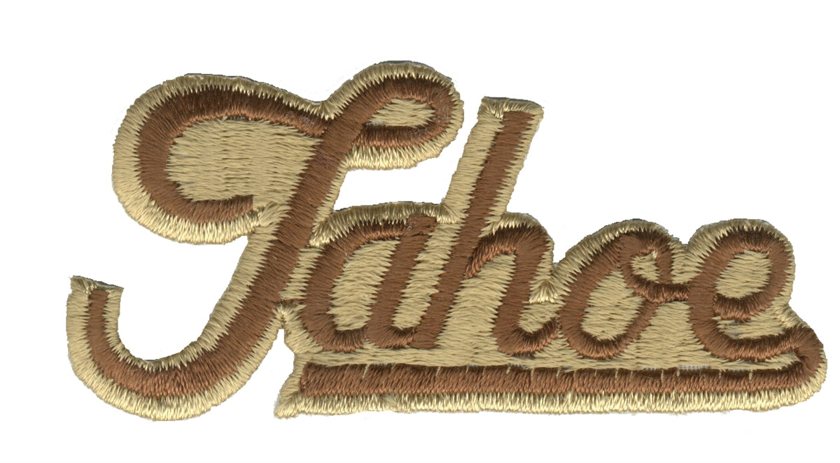 Tahoe script souvenir embroidered patch