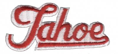 Tahoe script souvenir embroidered patch