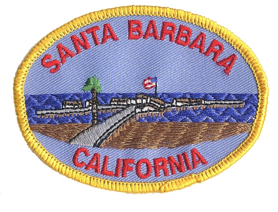 SANTA BARBARA CALIFORNIA pier souvenir embroidered patch