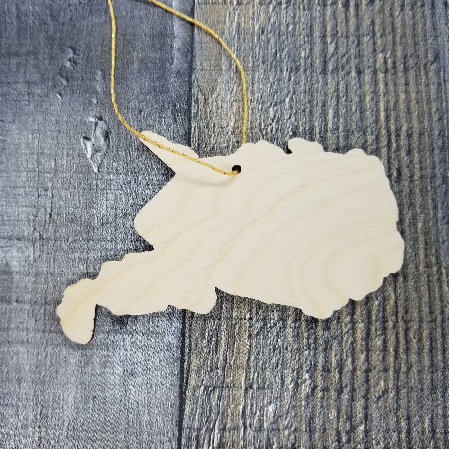 Wholesale West Virginia Wood Ornament - WV State Shape with State Motto - Handmade Woody)