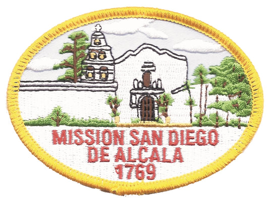 MISSION SAN DIEGO DE ALCALA 1769 souvenir embroidered patch