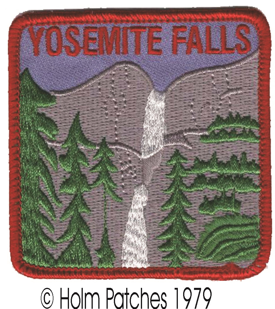 YOSEMITE FALLS souvenir embroidered patch