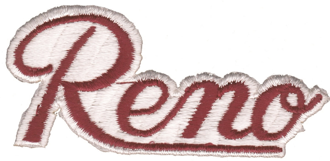 Reno script souvenir embroidered patch