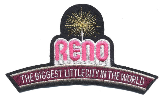 RENO - THE BIGGEST LITTLE CITY IN THE WORLD souvenir embroidered patch