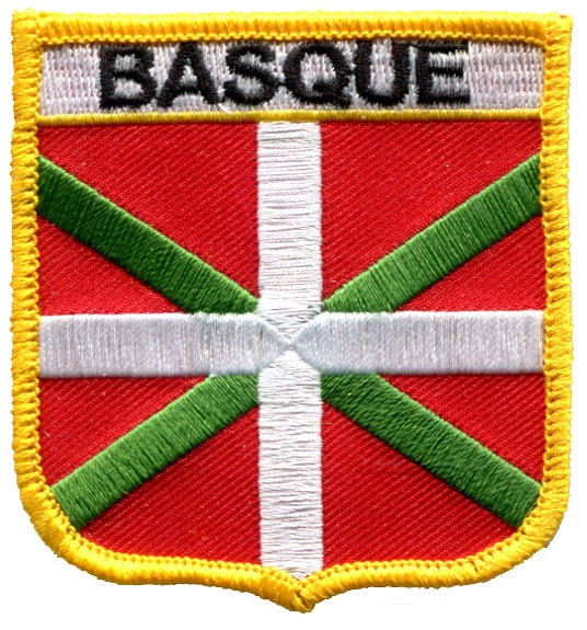 BASQUE medium flag shield souvenir embroidered patch