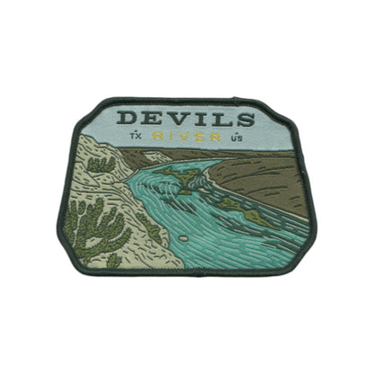 Texas Patch – TX Devils River - Travel Patch – Souvenir Patch 3.75" Iron On Sew On Embellishment Applique